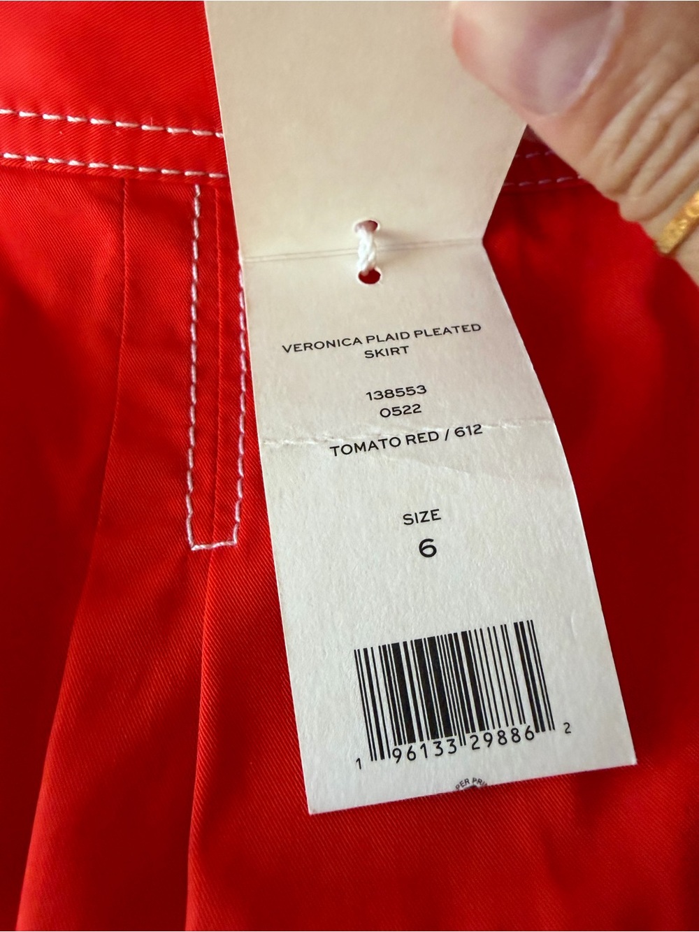Tory Burch Multicolor Plaid A-Line Midi Skirt - Picture 4 of 11